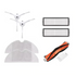 Set 4 accesorii originale Roborock 2, S50, S51, S55, filtre, perie principala, lavete si perii laterale