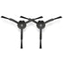 Perii laterale compatibile cu Roborock Q Revo, Q Revo MaxV, Q Revo S, Q Revo Plus, Slim, Pro, Master, Negru - 2 bucati