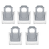 Set 5 saci de praf pentru statia inteligenta cu golire automata Roborock S8 MaxV Ultra, S8 Max Ultra, Q Revo, Q Revo Pro, Qrevo S, Q Revo Master, Q Revo Curv, Saros 10R, Saros Z70, QR 798, QR 598, QV 35A, QV 35S, Qrevo L, 5AE, CurvX