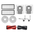 Set 9 accesorii compatibile cu Roborock Qrevo Curv, Qrevo Edge, Qrevo 5AE, S5V cu filtre, lavete, saci, perii laterale si perie duo divide